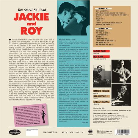 You Smell So Good - Vinile LP di Jackie and Roy - 2