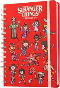 Cartoleria Diario 25-26 A5 12 Mesi Stranger Things Grupo Erik