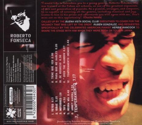 Temperamento - CD Audio di Roberto Fonseca - 2