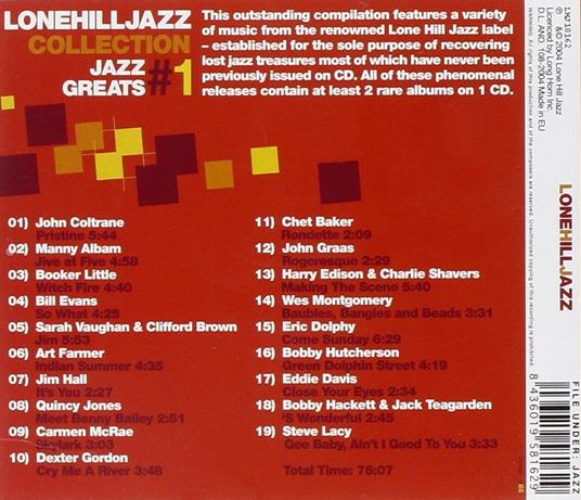 Jazz Greats Collection 1 - CD Audio - 3