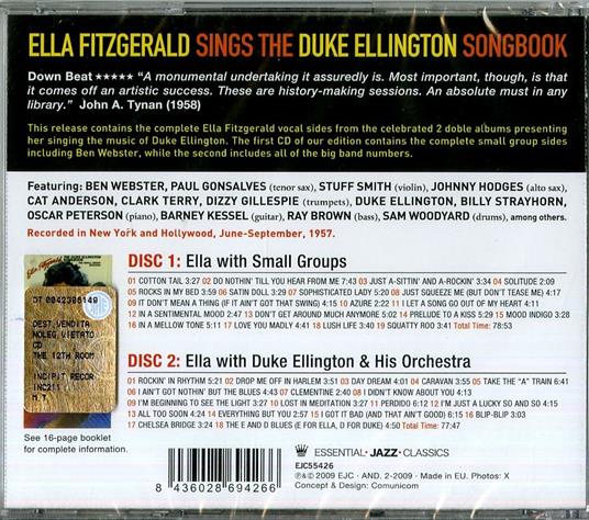 Sings the Duke Ellington Songbook - CD Audio di Ella Fitzgerald - 2