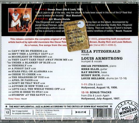 Ella & Louis - CD Audio di Louis Armstrong,Ella Fitzgerald - 2
