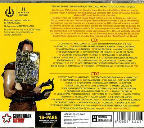 Ben-Hur (Colonna sonora) - CD Audio di Miklos Rozsa - 2