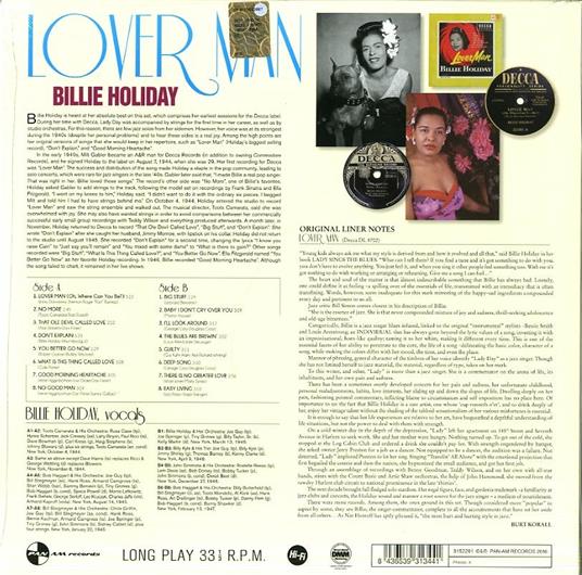 Loverman (Limited Edition) - Vinile LP di Billie Holiday - 2