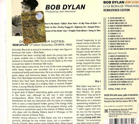 Bob Dylan (Debut Album) + 12 Bonus Tracks - CD Audio di Bob Dylan - 2
