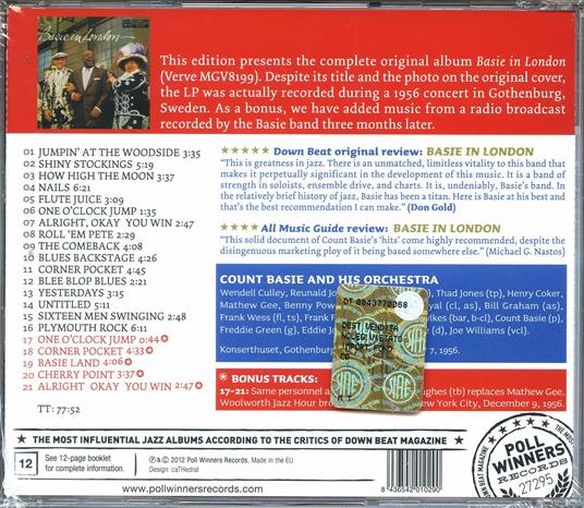 Basie in London - CD Audio di Count Basie - 2