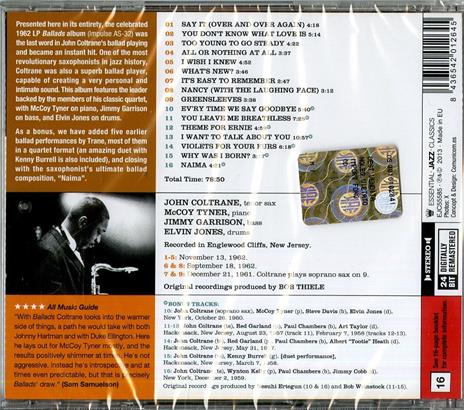 Ballads - CD Audio di John Coltrane - 2