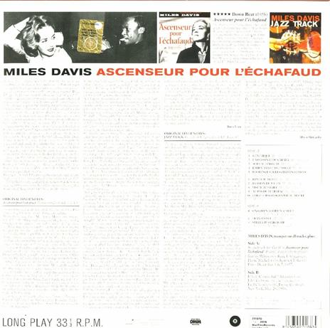 Ascenseur Pour L'échafaud (Colonna sonora) - Vinile LP di Miles Davis - 2