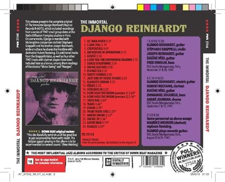 The Immortal Django Reinhardt - CD Audio di Django Reinhardt - 2