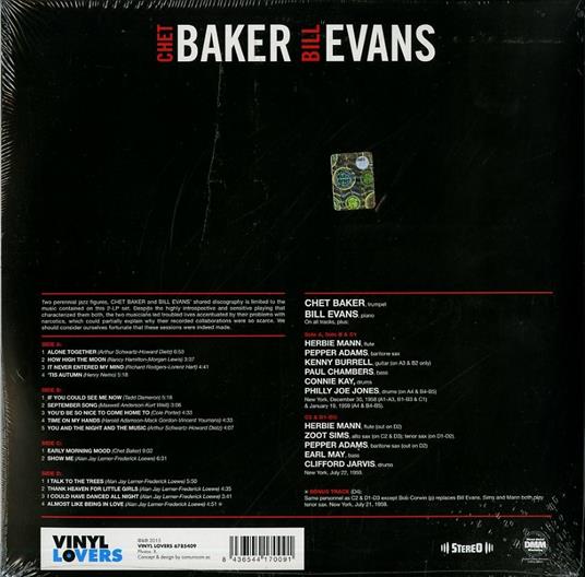 Complete Recordings - Vinile LP di Chet Baker,Bill Evans - 2