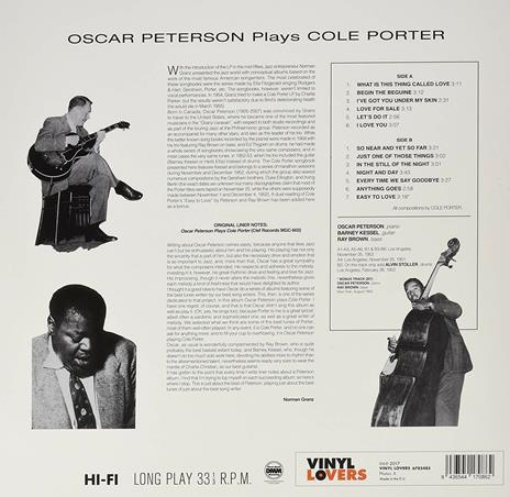 Plays Cole Porter - Vinile LP di Oscar Peterson - 2