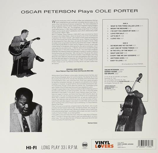Plays Cole Porter - Vinile LP di Oscar Peterson - 2