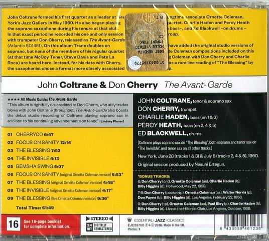 The Avant Garde ( + Bonus Tracks) - CD Audio di John Coltrane - 2