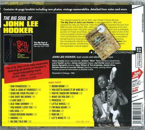 The Big Soul of John Lee Hooker ( + Bonus Tracks) - CD Audio di John Lee Hooker - 2