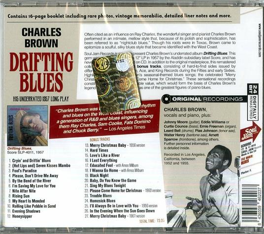 Drifting Blues (Remastered + Bonus Tracks) - CD Audio di Charles Brown - 2