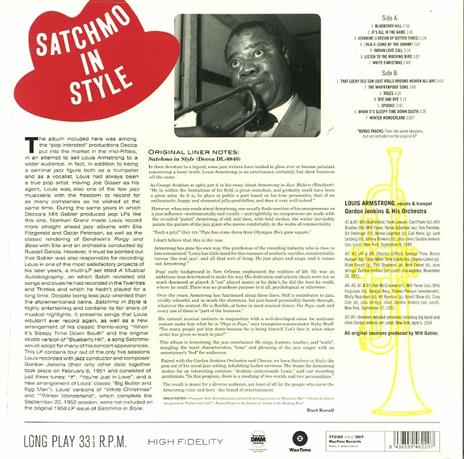Satchmo in Style - Vinile LP di Louis Armstrong - 2