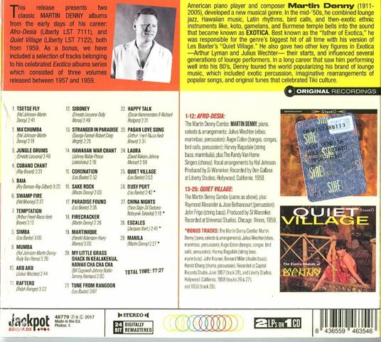 Afro-Desia - Quiet Village - CD Audio di Martin Denny - 2