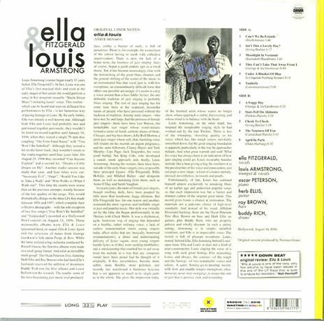 Ella and Louis (Limited Edition Yellow Vinyl) - Vinile LP di Louis Armstrong,Ella Fitzgerald - 2