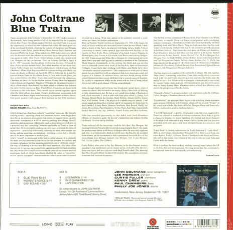 Blue Train (Limited Red Coloured Vinyl Edition) - Vinile LP di John Coltrane - 2