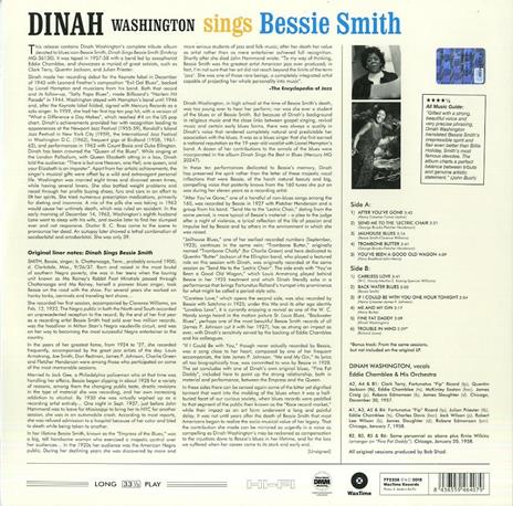 Sings Bessie Smith - Vinile LP di Dinah Washington - 2