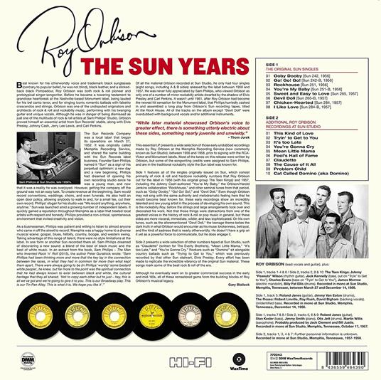The Sun Years - Vinile LP di Roy Orbison - 2