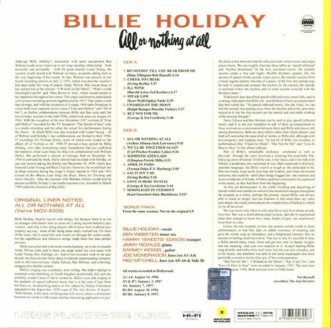 All or Nothing at All - Vinile LP di Billie Holiday - 2