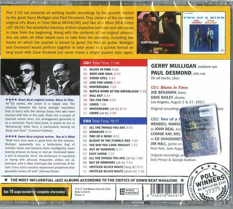 Complete Studio Sessions - CD Audio di Paul Desmond,Gerry Mulligan - 2
