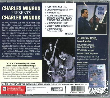 Presents Charles Mingus - CD Audio di Charles Mingus - 2
