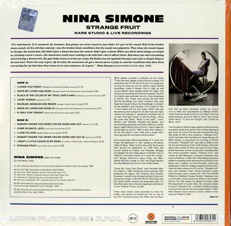 Strange Fruit - Vinile LP di Nina Simone - 2