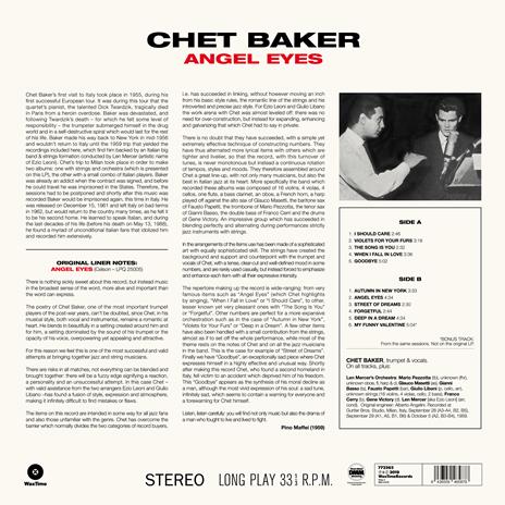 Angel Eyes - Vinile LP di Chet Baker - 2