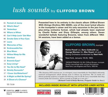 Lush Sounds (with Bonus Tracks) - CD Audio di Clifford Brown