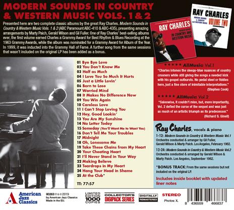 Modern Sounds in Country & Western Music - CD Audio di Ray Charles - 2