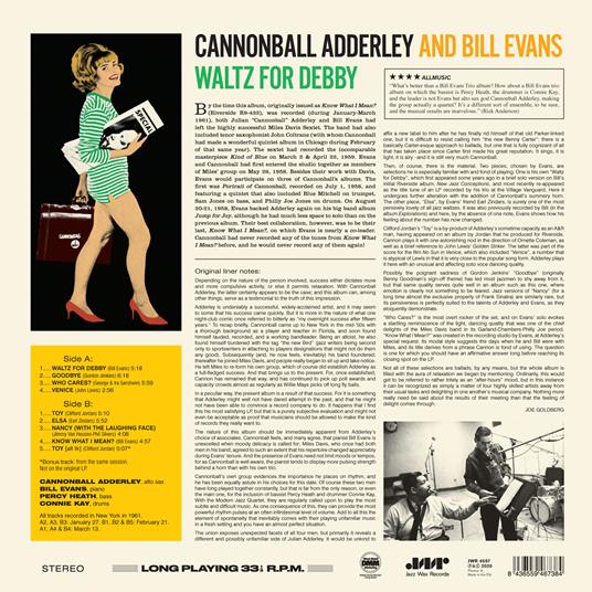 Waltz for Debby - Vinile LP di Bill Evans - 2