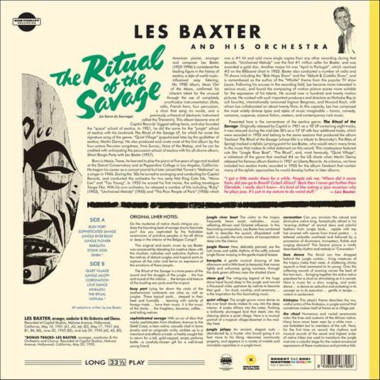 Ritual Of The Savage - Vinile LP di Les Baxter - 2