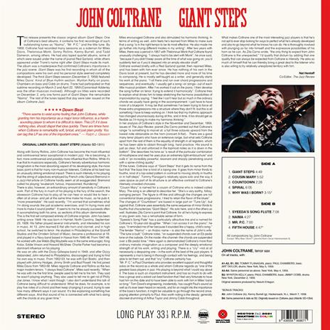 Giant Steps - Vinile LP di John Coltrane - 2