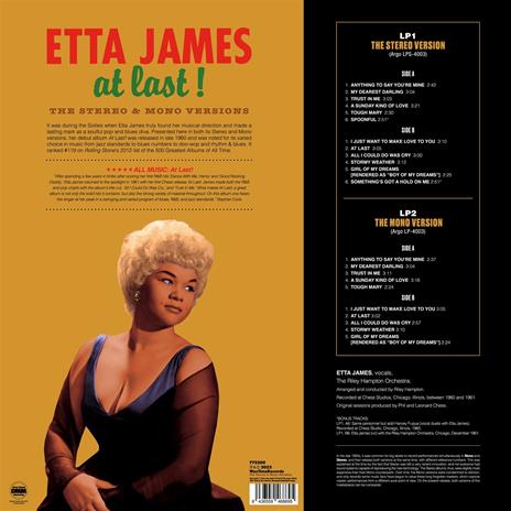 At Last! - Vinile LP di Etta James - 2