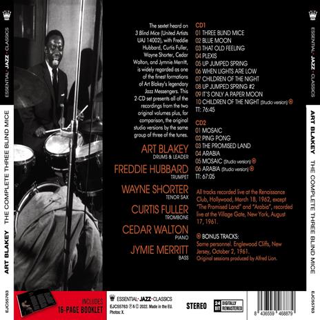 Complete Three Blind Mice - CD Audio di Art Blakey - 2