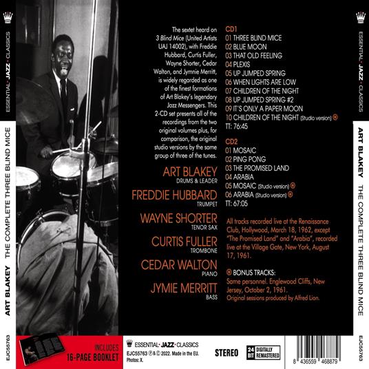 Complete Three Blind Mice - CD Audio di Art Blakey - 2