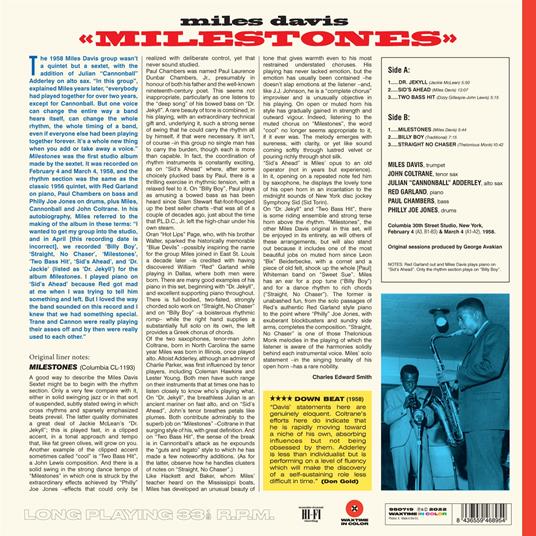 Milestones - Vinile LP di Miles Davis - 2