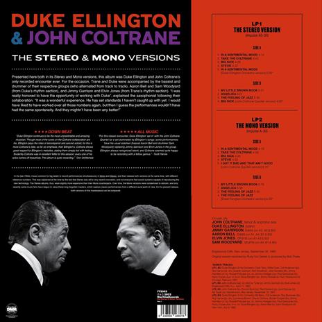 Duke Ellington & John Coltrane - Vinile LP di Duke Ellington,John Coltrane - 2