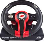Blade Turbo cup, Sterzo + Pedali, Nintendo Switch, Nintendo Switch Lite, PC, D-pad, 180°, Cablato, Nero, Rosso