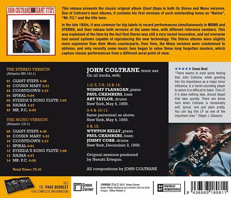 Giant Steps - CD Audio di John Coltrane - 2
