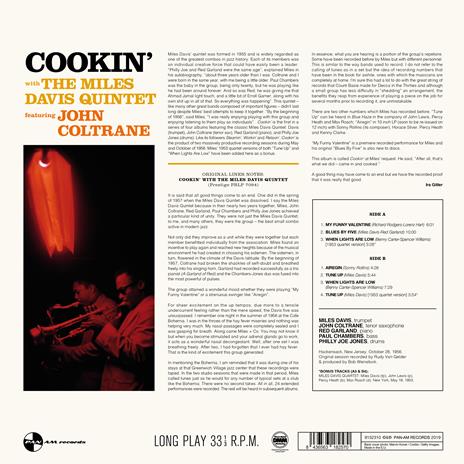 Cookin' - Vinile LP di Miles Davis - 2