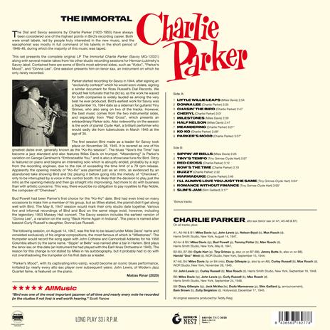 The Immortal Charlie Parker (Green Coloured Vinyl) - Vinile LP di Charlie Parker - 2