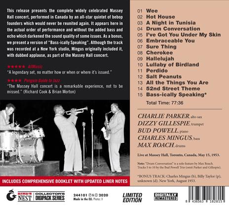 Jazz at Massey Hall - CD Audio di Charlie Parker - 2