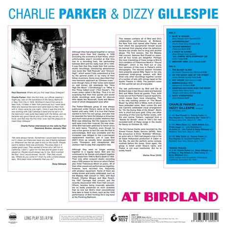 At Birdland (Blue Coloured Vinyl) - Vinile LP di Dizzy Gillespie,Charlie Parker - 2