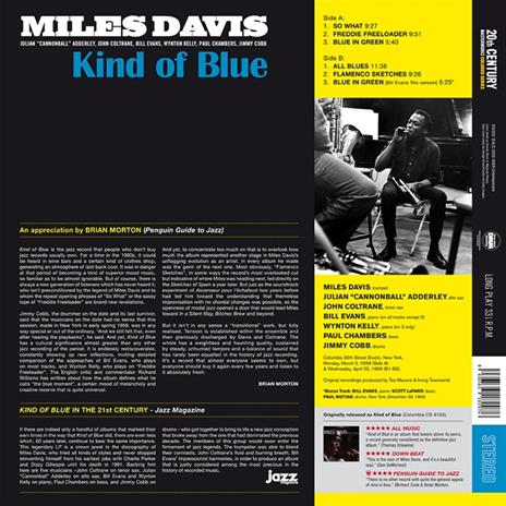 Kind of Blue (Limited Edition Blue Vinyl) - Vinile LP di Miles Davis - 2