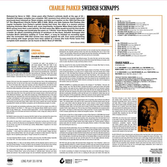 Swedish Schnapps (Limited Yellow Coloured Vinyl Edition) - Vinile LP di Charlie Parker - 2