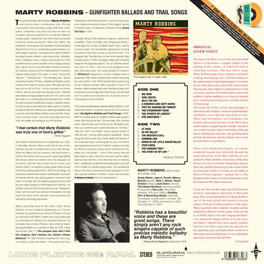 Gunfighter Ballads And Trail Songs - Vinile LP di Marty Robbins - 2