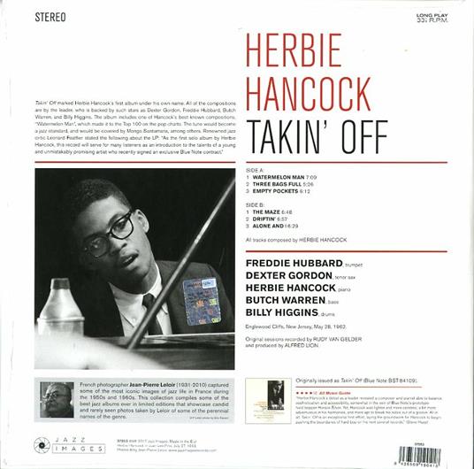 Takin' Off (180 gr. Gatefold) - Vinile LP di Herbie Hancock - 2